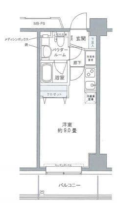 プライムアーバン豊洲 102 間取り図