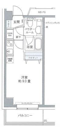 プライムアーバン豊洲 611 間取り図