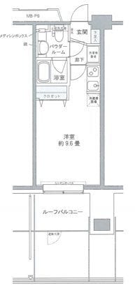 プライムアーバン豊洲 817 間取り図
