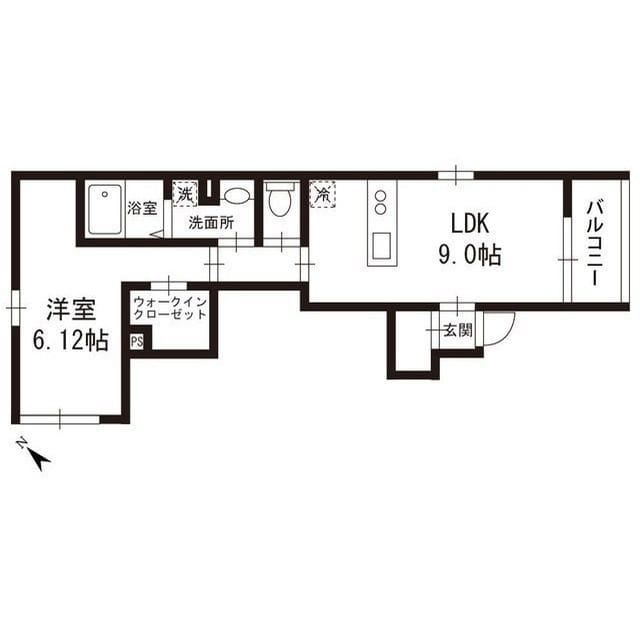URBAN SKY 北千住 101 間取り図