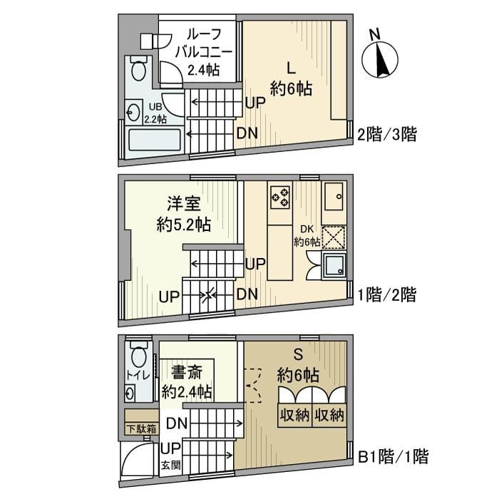 太子堂戸建 0 間取り図
