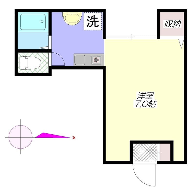 福住ビル 402 間取り図