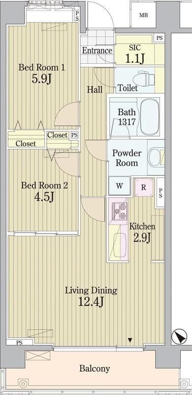PRIME URBAN 東中野 COURT 611