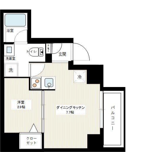 スパシエルクス亀戸 904 間取り図