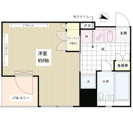 レオーネ三越前 302 間取り図