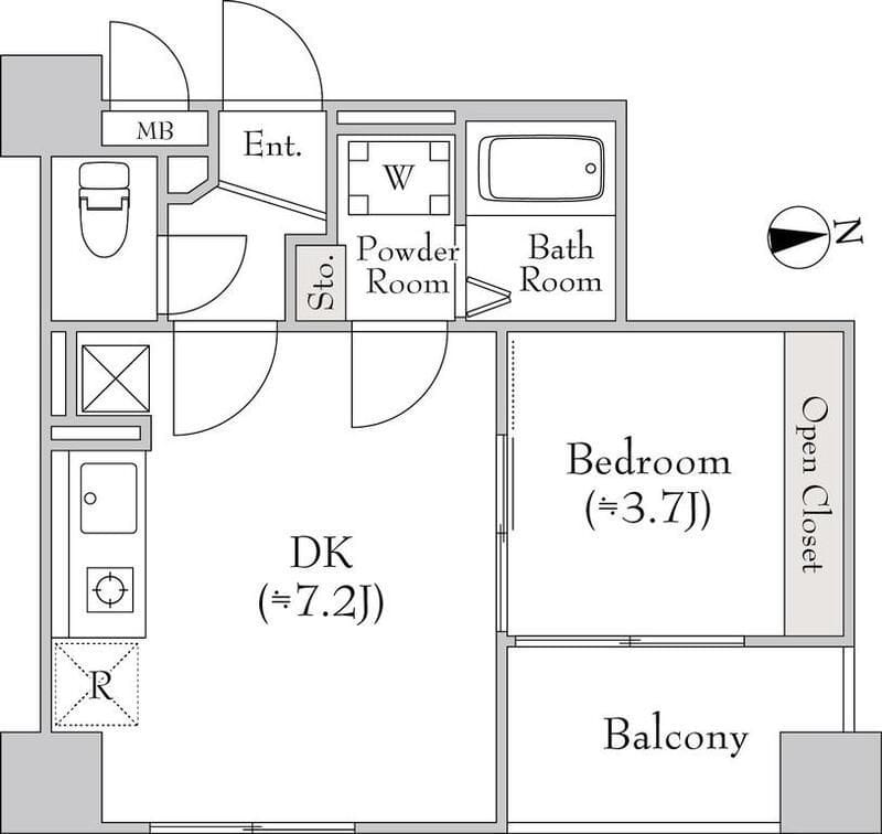 ルミークアン東中野 203