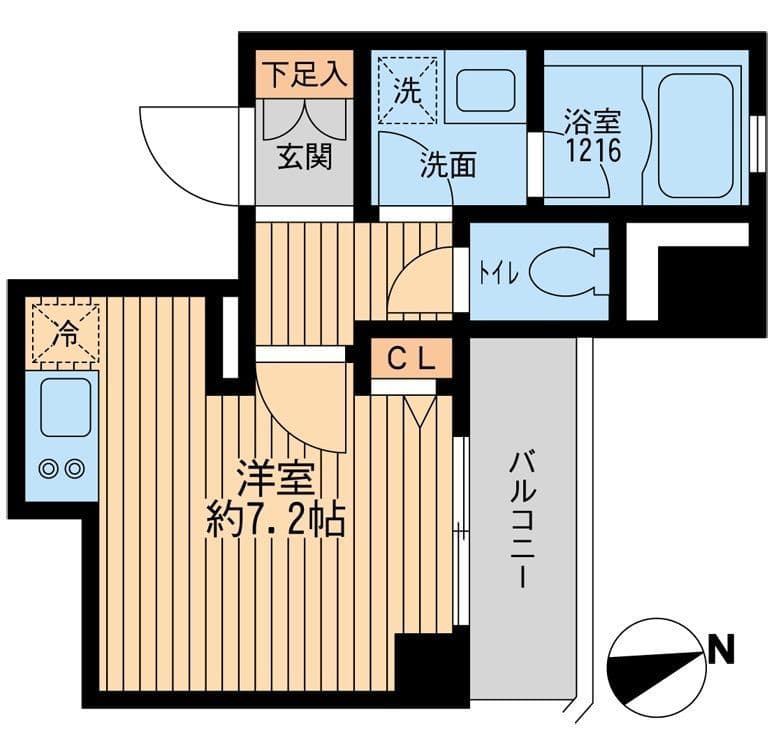 クリオ戸越銀座弐番館 0903 間取り図