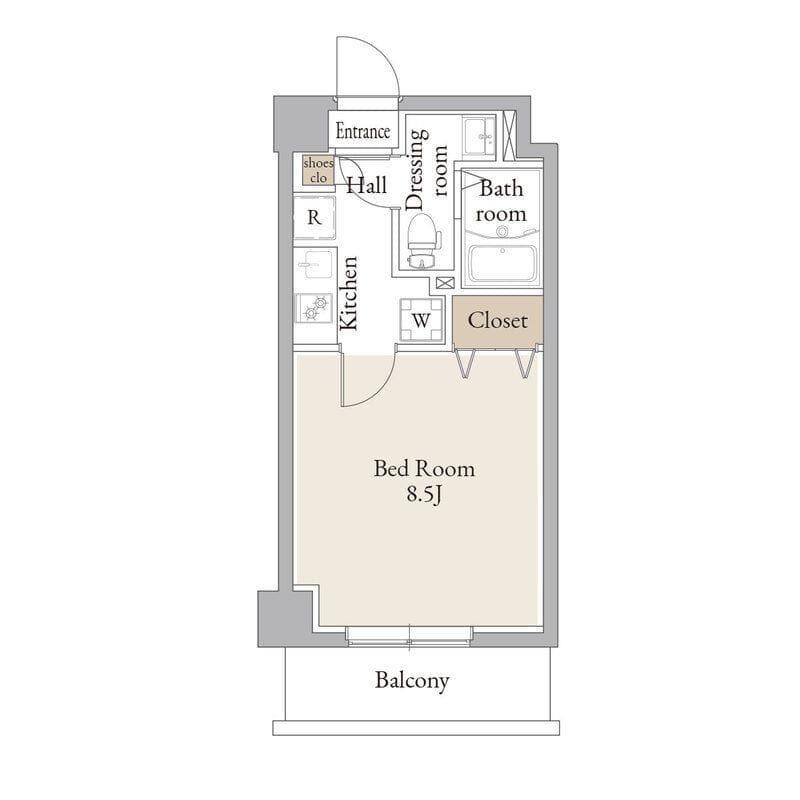 アルファコートお花茶屋2 0105 間取り図