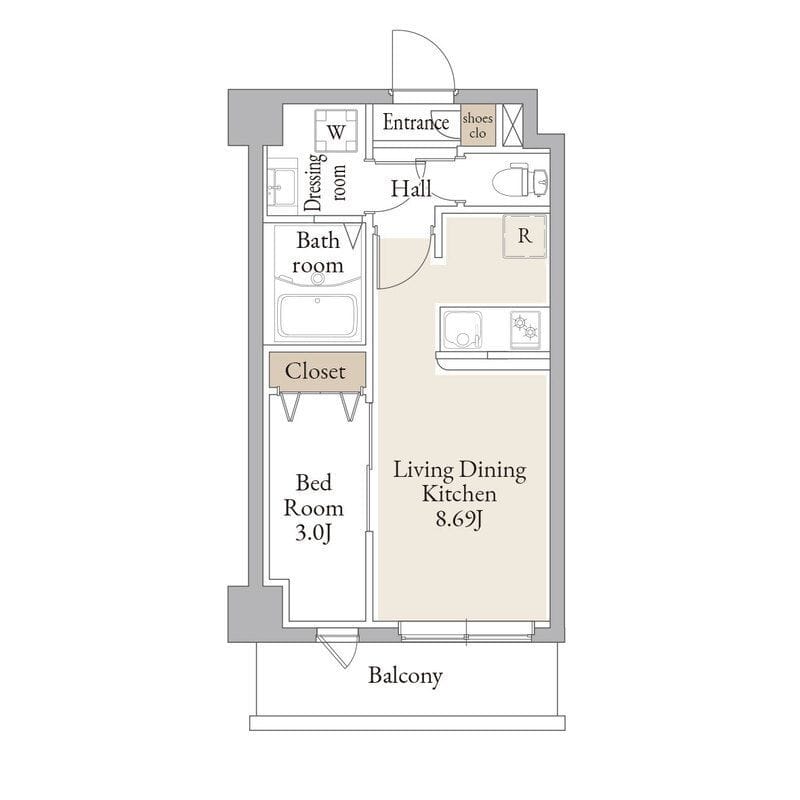 アルファコートお花茶屋2 0512 間取り図
