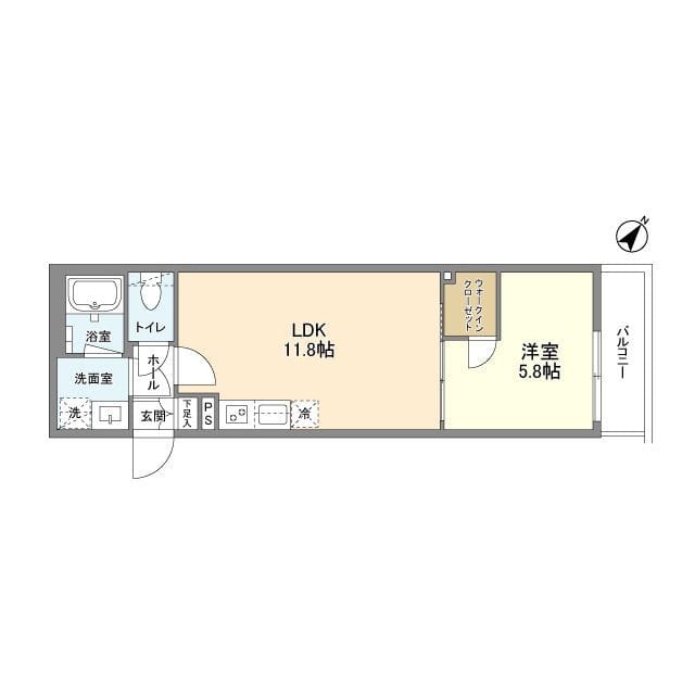 クラリティア文京千石 207 間取り図