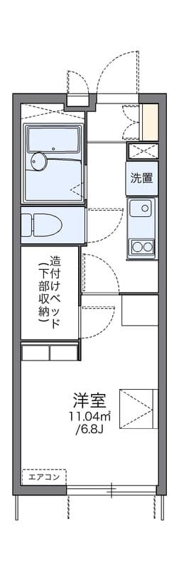 レオパレスサンフラワーA 102 間取り図