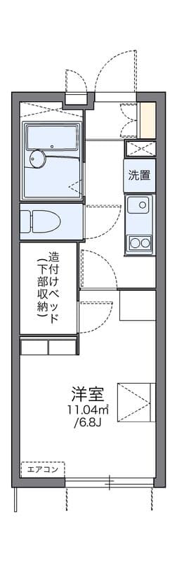 レオパレスサンフラワーA 105 間取り図