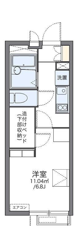 レオパレスサンフラワーA 302 間取り図