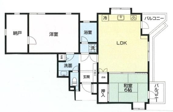 ザ・ルネサンスヒルズⅡ 10B 間取り図