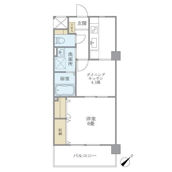 ベルメゾン瑞江 306 間取り図