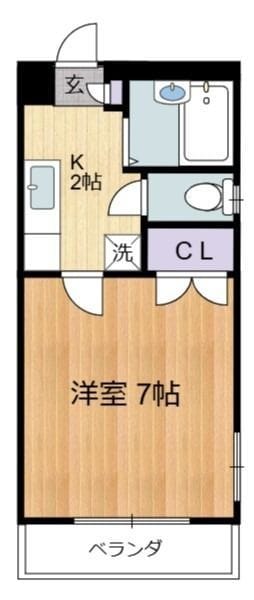 アステラス烏山 201 間取り図