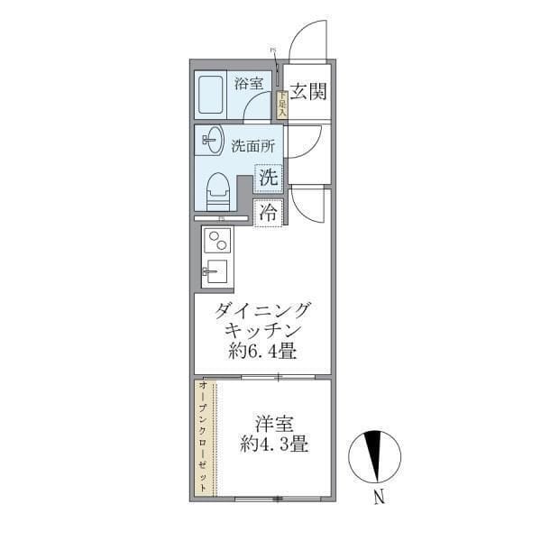 D’s VARIE練馬レジデンス 203 間取り図