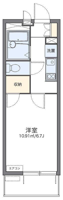 レオパレスときわマンションⅡ 203 間取り図