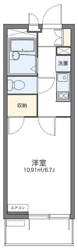 レオパレスときわマンションⅡ 302 間取り図