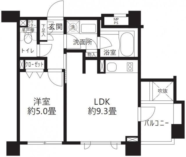クリオ渋谷ラ・モード 509 間取り図