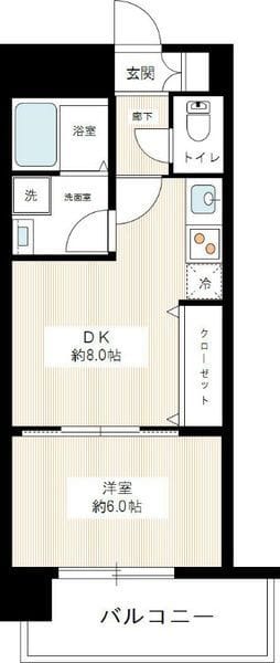 ヴィータローザ横浜吉野町 503 間取り図