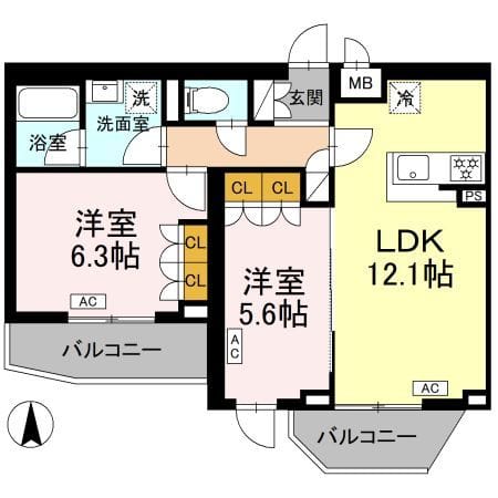 ロイジェント上板橋 0207 間取り図