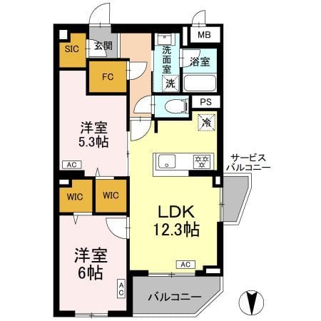 ロイジェント上板橋 0301 間取り図
