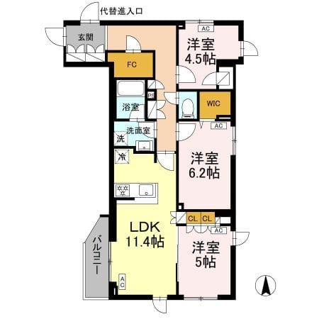 ロイジェント上板橋 0501 間取り図