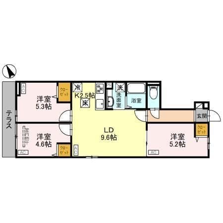 セレスティア松が丘 103 間取り図