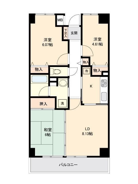 アーバンパーク市ヶ尾 0301 間取り図