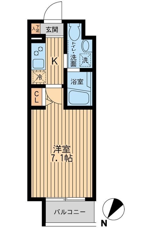 HF関内レジデンス 0406 間取り図