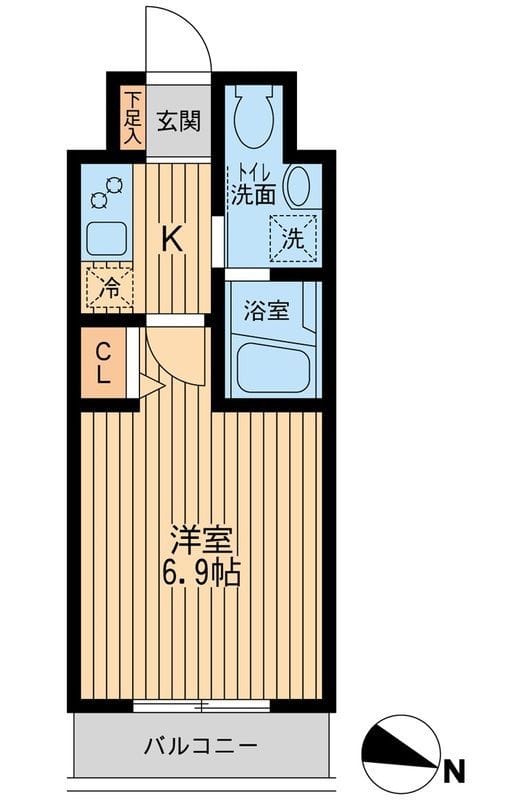 HF関内レジデンス 0604 間取り図
