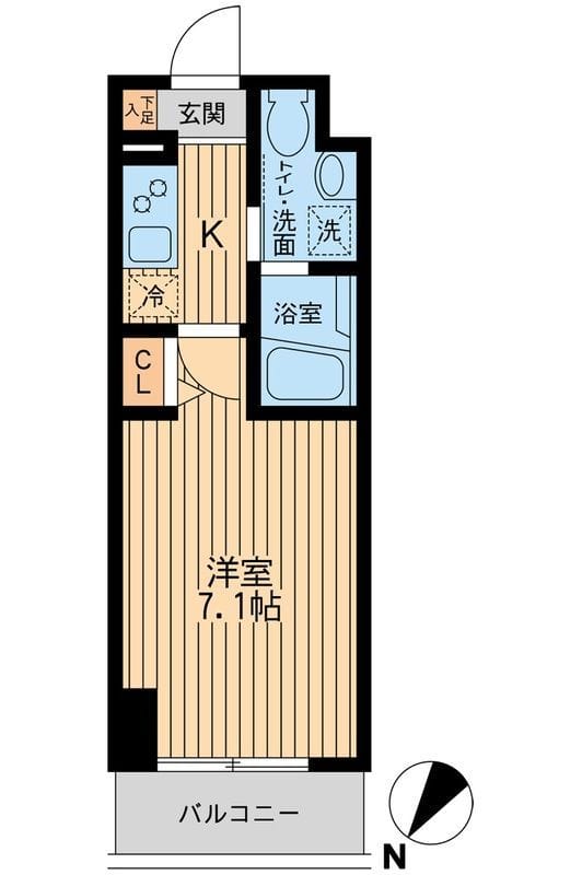 HF関内レジデンス 1308 間取り図