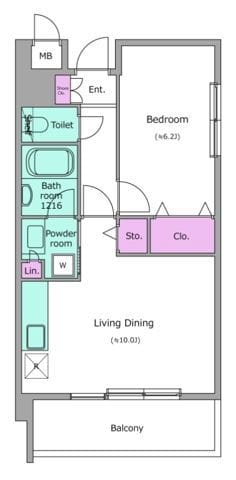 レジディア南砂町 802