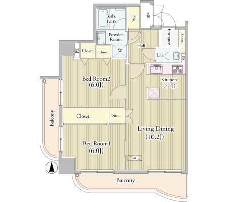 センテニアルタワー 1602