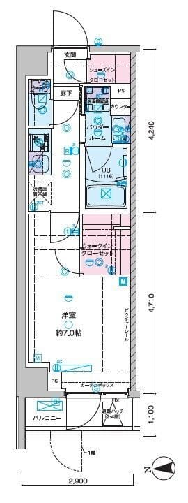 セジョリ池袋本町 508 間取り図