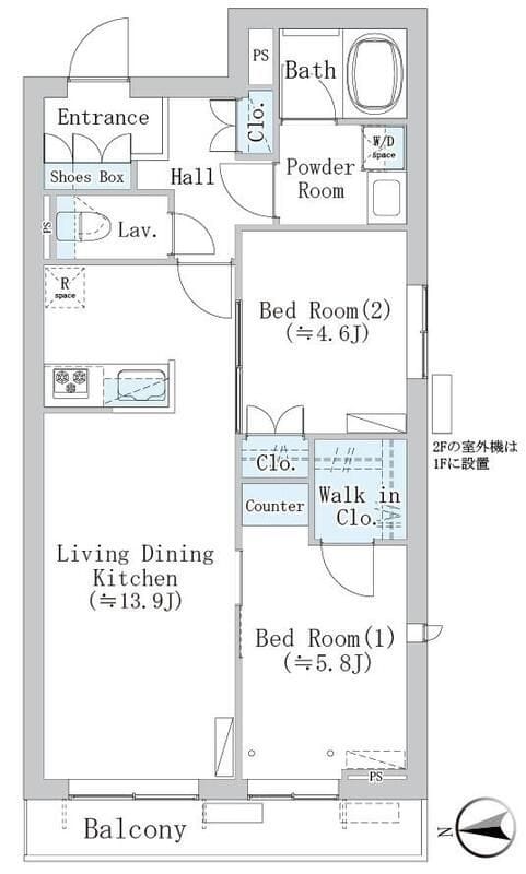 アーバン杉並本天沼 203 間取り図