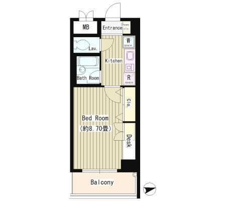 協和高輪マンション 401 間取り図