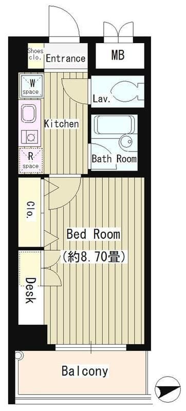 協和高輪マンション 904 間取り図