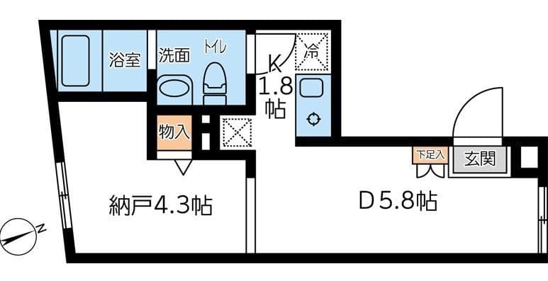 コンポジット早稲田 0102 間取り図