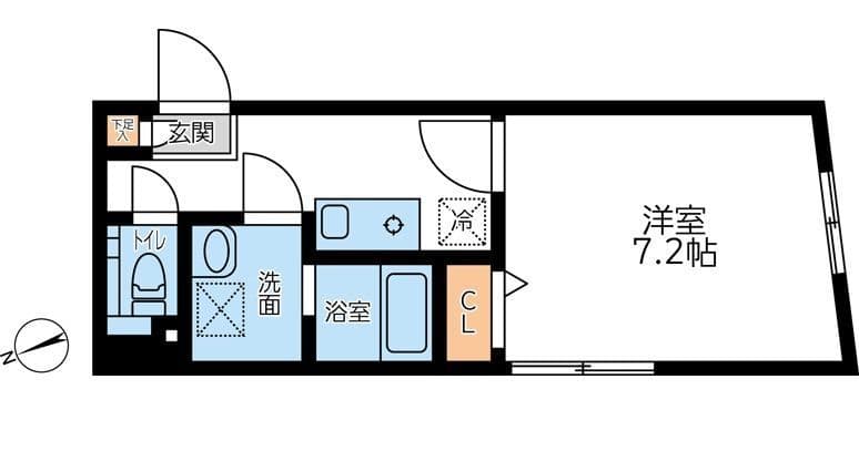 コンポジット早稲田 0301 間取り図