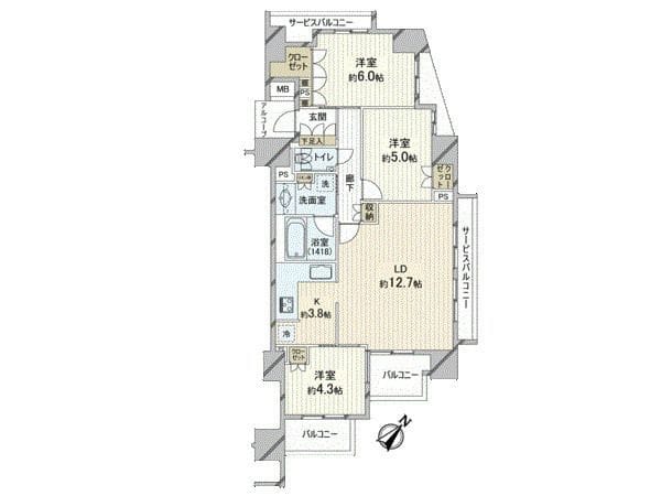 シャリエ三軒茶屋 704