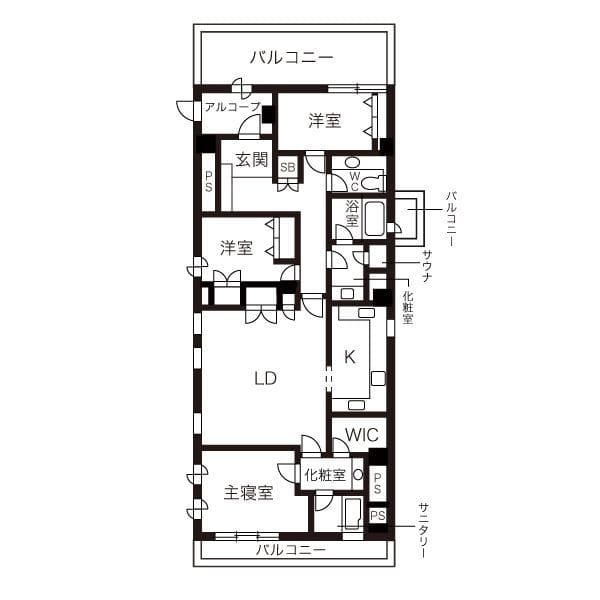 ファーストビュー神楽坂 201 間取り図