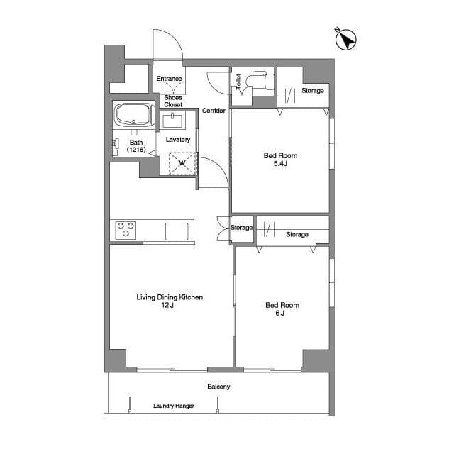コンフォリア曳舟 603 間取り図