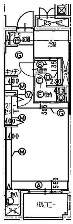 ジェノヴィア東川口 205 間取り図