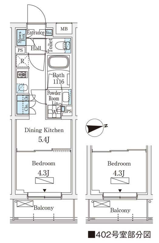 若葉ビューアパートメント 402