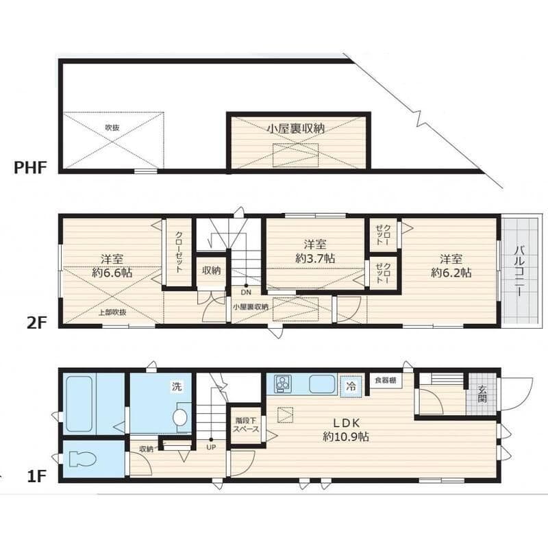 赤堤3丁目戸建 1 間取り図