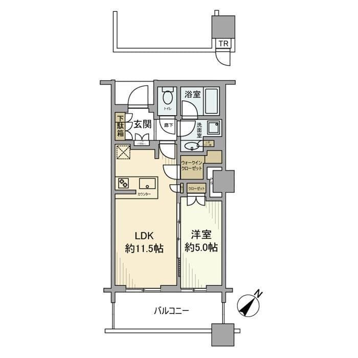 Brillia 有明 Sky Tower 2823 間取り図