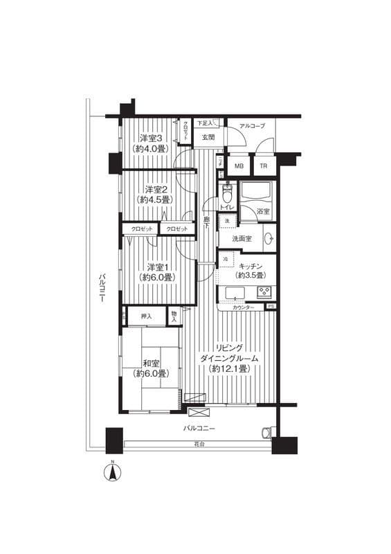 パークビューステージ東陽町 304 間取り図