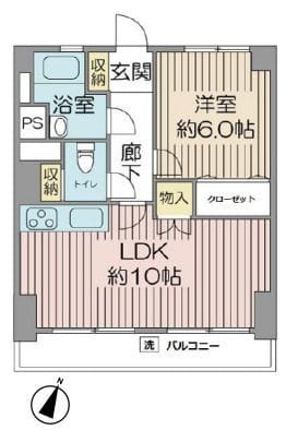 目黒グリーンコープ 1006 間取り図